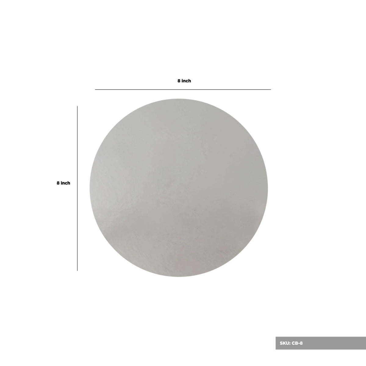 Silver Round Cake Board - hotpackwebstore.com - Cake Boards