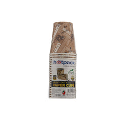 Single Wall Printed Paper Cup 20 Pieces - hotpackwebstore.com - Single Wall Paper Cups