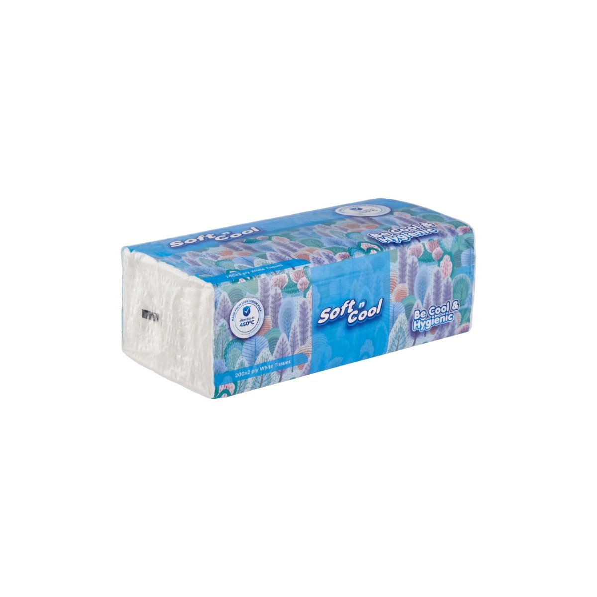 Soft n Cool Facial Tissue Nylon Pack 200 Sheets x 2 ply - hotpackwebstore.com - Facial Tissue