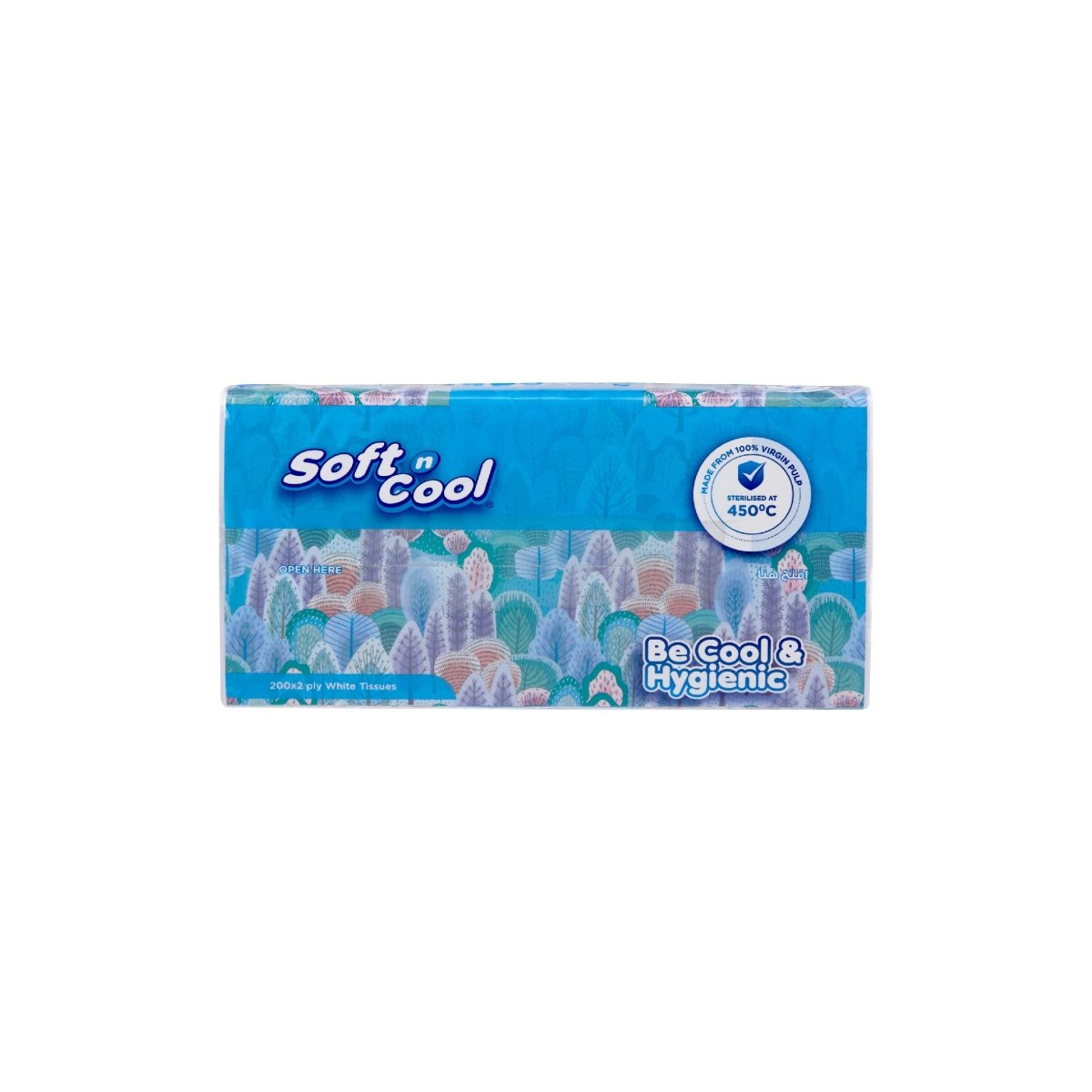 Soft n Cool Facial Tissue Nylon Pack 200 Sheets x 2 ply - hotpackwebstore.com - Facial Tissue