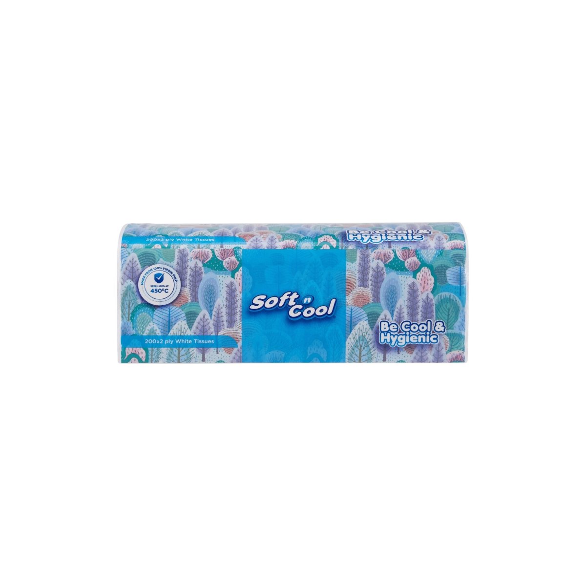 Soft n Cool Facial Tissue Nylon Pack 200 Sheets x 2 ply - hotpackwebstore.com - Facial Tissue