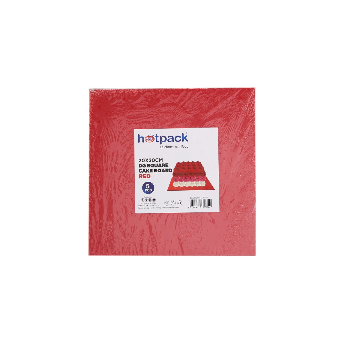 Square Cake Board 5 Pieces - hotpackwebstore.com - Baking & Decoration