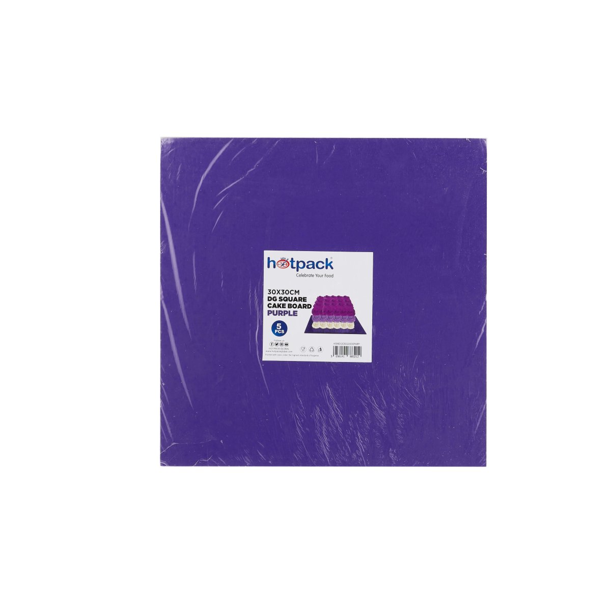 Square Cake Board 5 Pieces - hotpackwebstore.com - Baking & Decoration