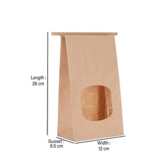 Tin - Tie Bag With Window 500 Pieces - hotpackwebstore.com - Tin - Tie Bags