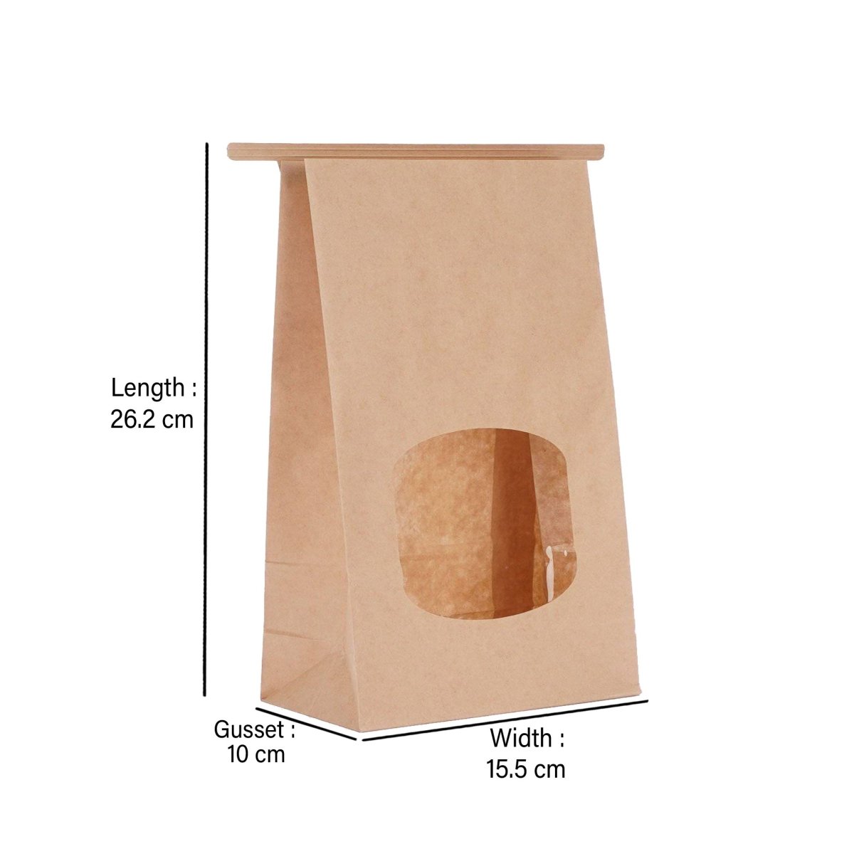 Tin - Tie Bag With Window 500 Pieces - hotpackwebstore.com - Tin - Tie Bags