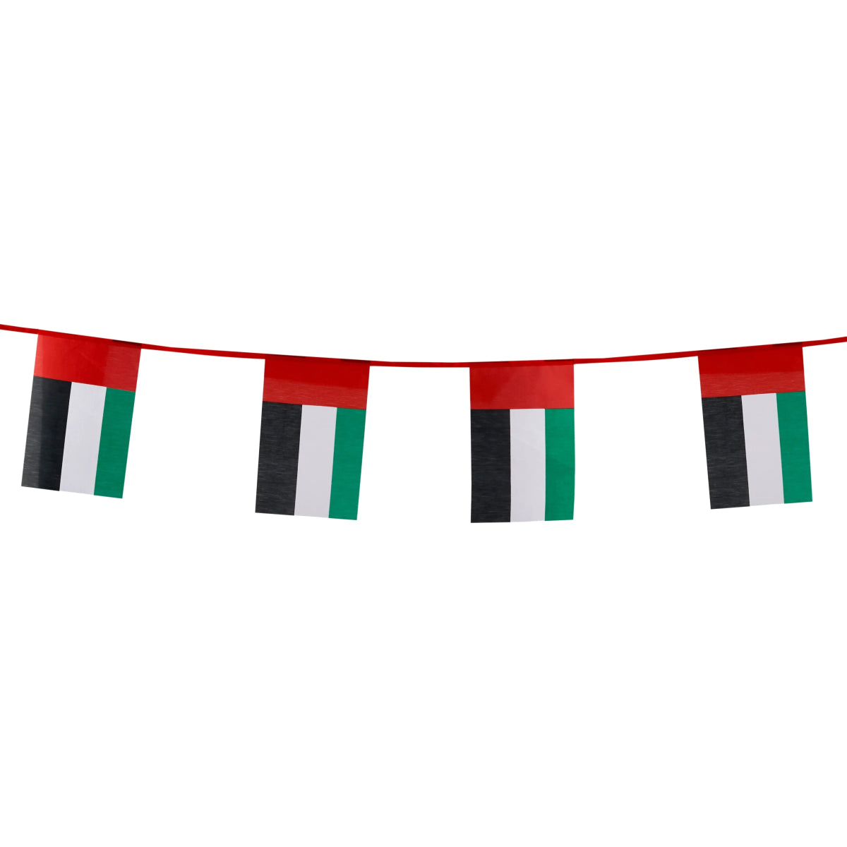 UAE 54th National Day Decorations Combo x2 – Party Set with Fabric Bunting Banners, Flag-Color Balloons & Hand Flags