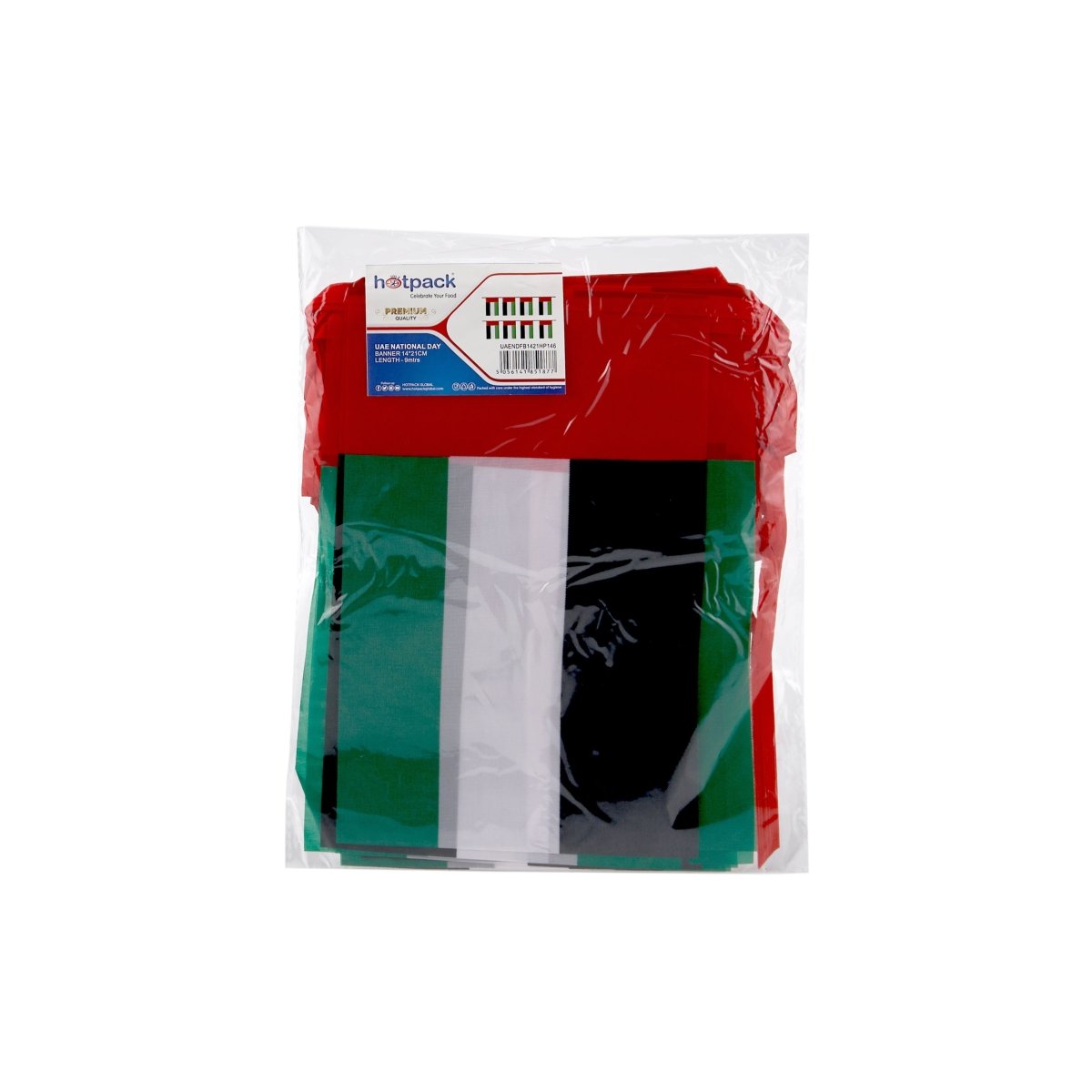 UAE 54th National Day Decorations Combo x2 – Party Set with Fabric Bunting Banners, Flag-Color Balloons & Hand Flags