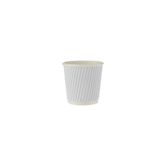 White Ripple Paper Cups - hotpackwebstore.com - Ripple Paper Cups