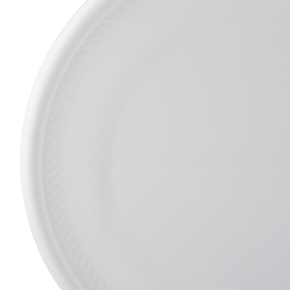 White Round Foam Plate Retail Pack - hotpackwebstore.com - Foam Plates
