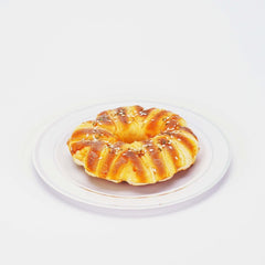 White Round Plate With Silver Rim Design 10 Pieces - hotpackwebstore.com - Plastic Products