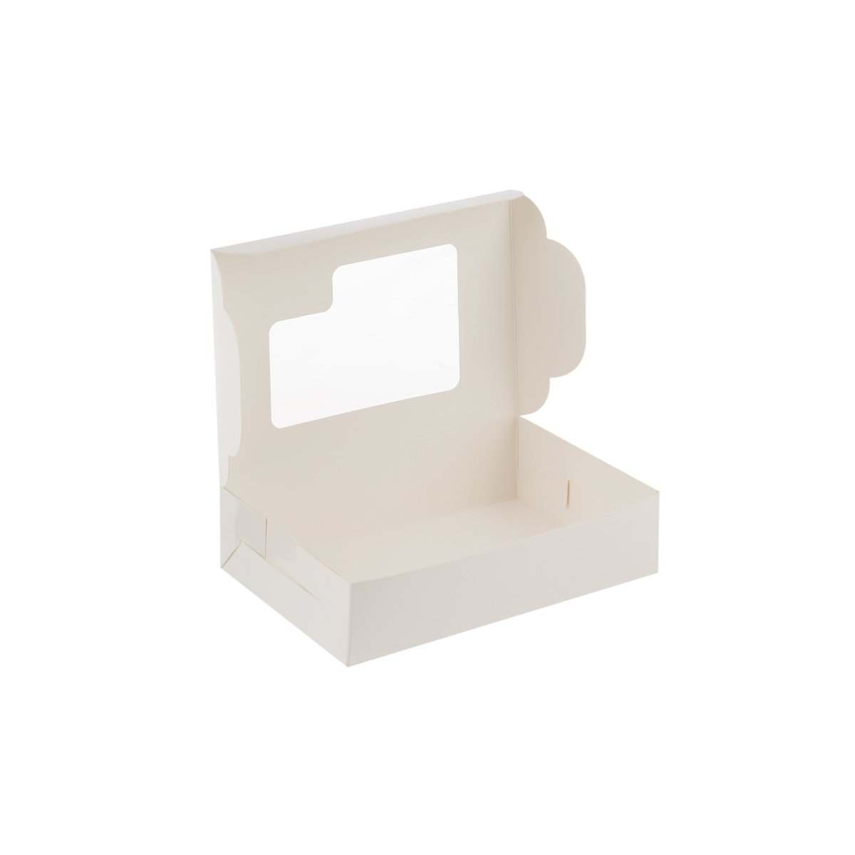 White Sweet Box with Window - hotpackwebstore.com - Baking & Decoration