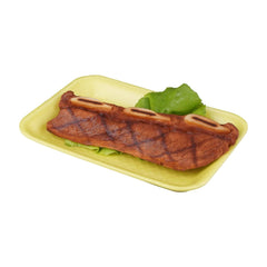 Yellow Rectangle Foam Tray 21.5 X 15.2 X 2.2 cm 500 Pieces - hotpackwebstore.com - Foam Products