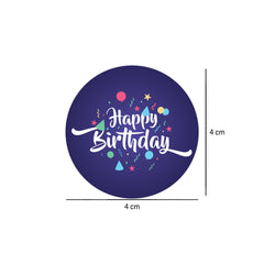 Happy Birthday Sticker Roll 250 Pieces - Hotpack Global