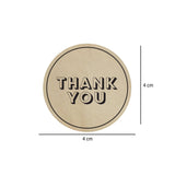 Brown Thank You Sticker Roll 250 Pieces - Hotpack Global