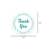 White Thank You Sticker Roll 250 Pieces - Hotpack Global