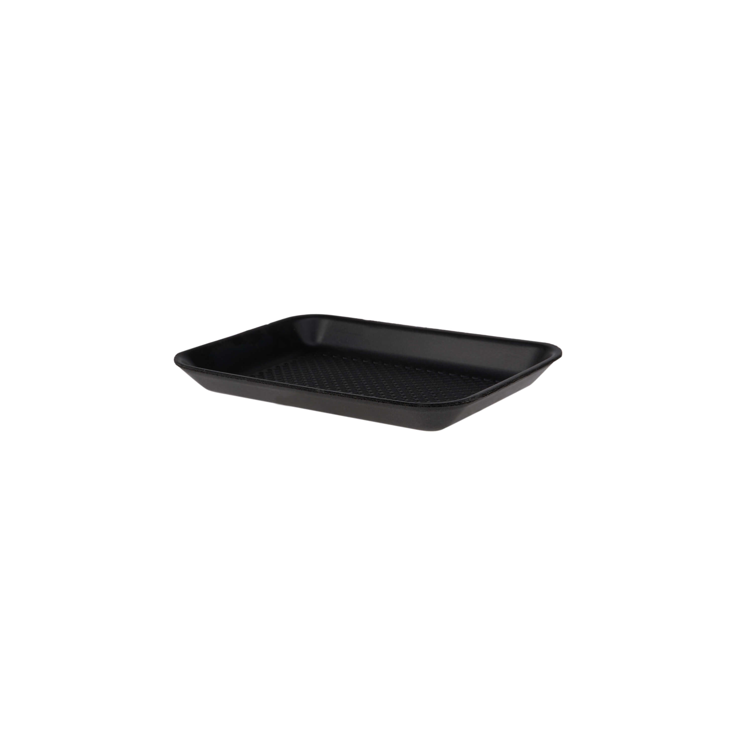 Black Rectangle Foam Tray 21.5 X 17.7 X 1.8 cm 250 Pieces - hotpackwebstore.com