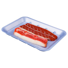 Blue Rectangle Foam Tray 26.2 X 18.5 X 2.2 cm 500 Pieces - Hotpack Global
