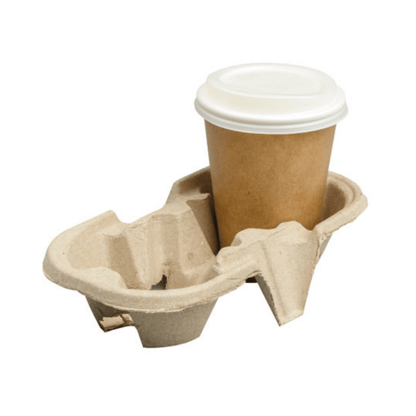 250 Pieces Paper Corrugated 4-cup Holder –