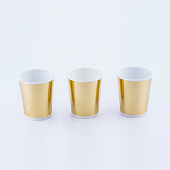 8 Oz Gold Paper Cups Double Wall - Hotpack Global