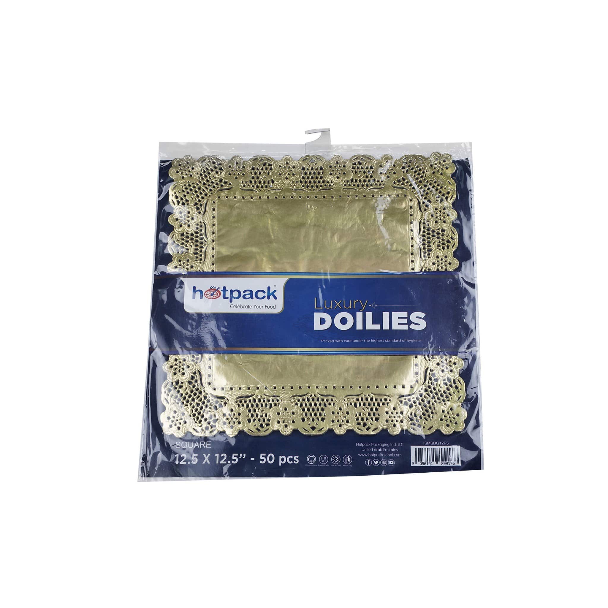 Hotpack | Luxury Square Doilies Paper 12.5" x 12.5" | 50 Pieces - Hotpack Global