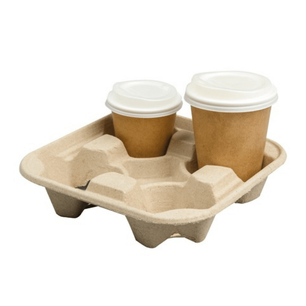 Buy Wholesale China Disposable 8oz Paper Cup Holder Tray Carrier