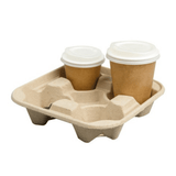 PAPER CORRUGATED 4-CUP HOLDER 300 Pieces - Hotpack Global