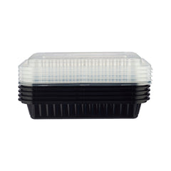 Rectangular Microwaveable Containers with Lid 5  Pieces - hotpackwebstore.com