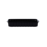 Black Base Rectangle Container With Lid 100 Pieces - Hotpack Global