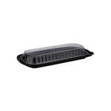 Black Base Rib Container With Lid - Hotpack Global