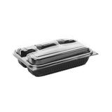 Hotpack | Black Base Rectangular 4-Compartment Container Base Only | 200 Pieces - Hotpack Global