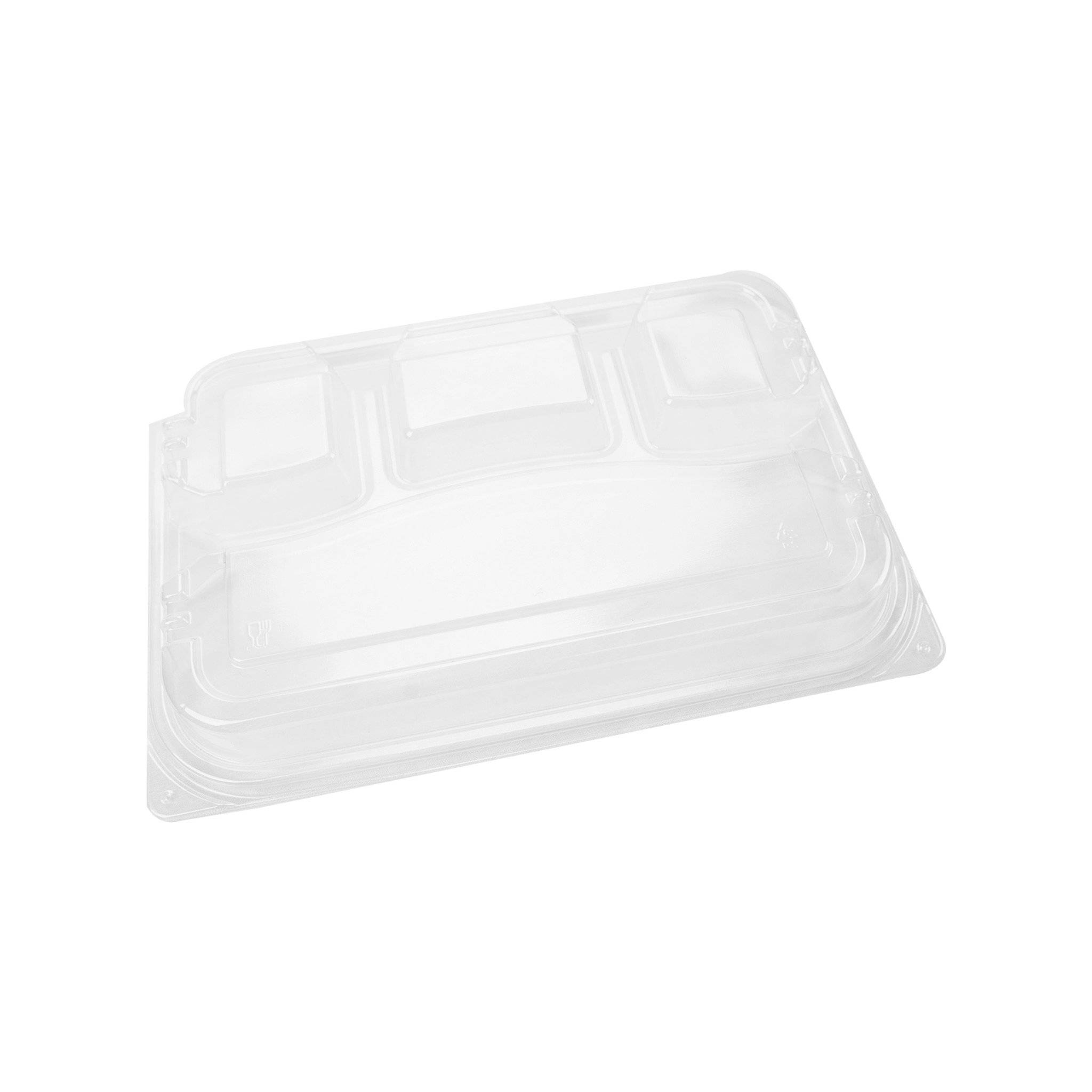 Black Base Rectangular 4-Compartment Container Base Only 200 Pieces - Hotpack Global