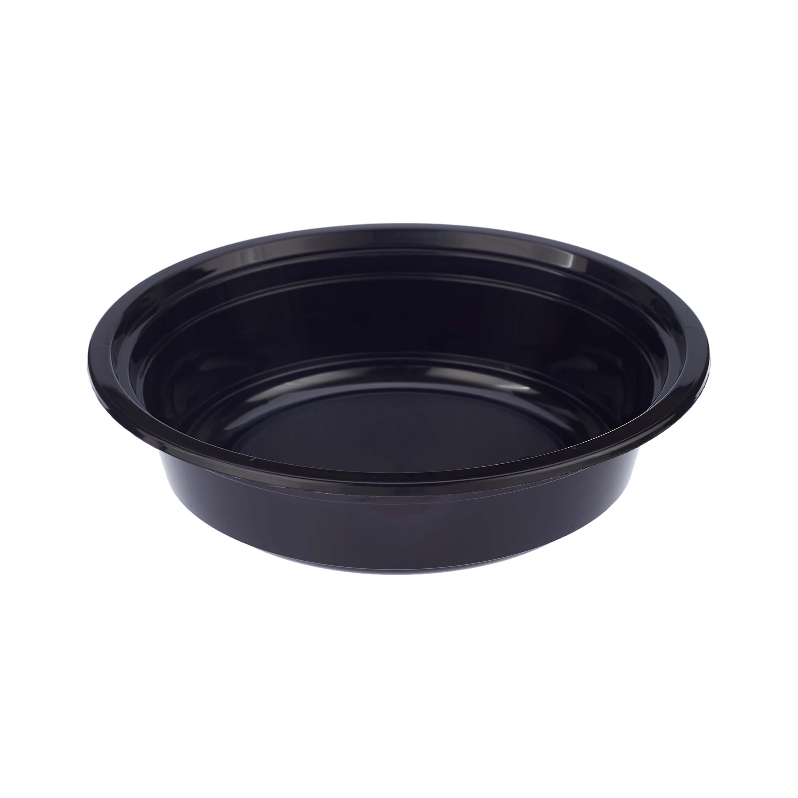 16 Oz Black Base Round Microwavable Container with  Lid - Hotpack Global