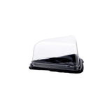 Black base Triangle cheesecake, pastries, Cake slice container - Hotpack global