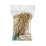 15 cm Disposable Bamboo Knotted Skewer - Hotpack Global