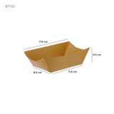 Small paper boat kraft tray  for concession stands - Hotpack global