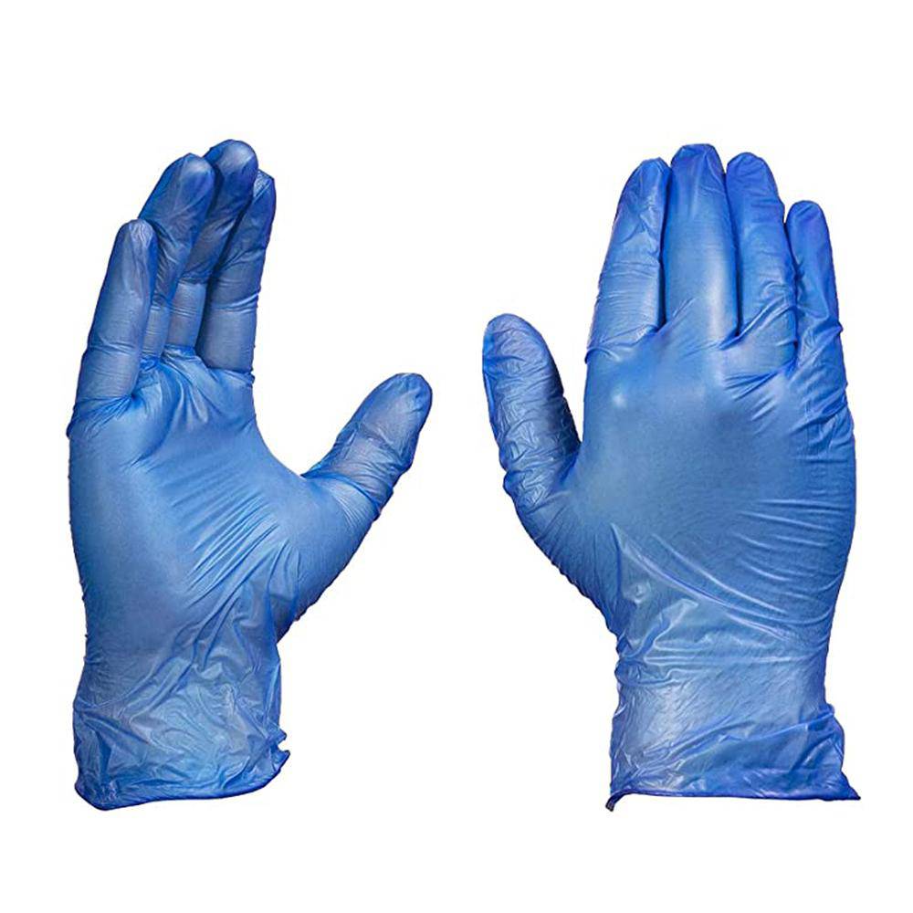 Blue Powdered Vinyl Glove - Hotpack UAE