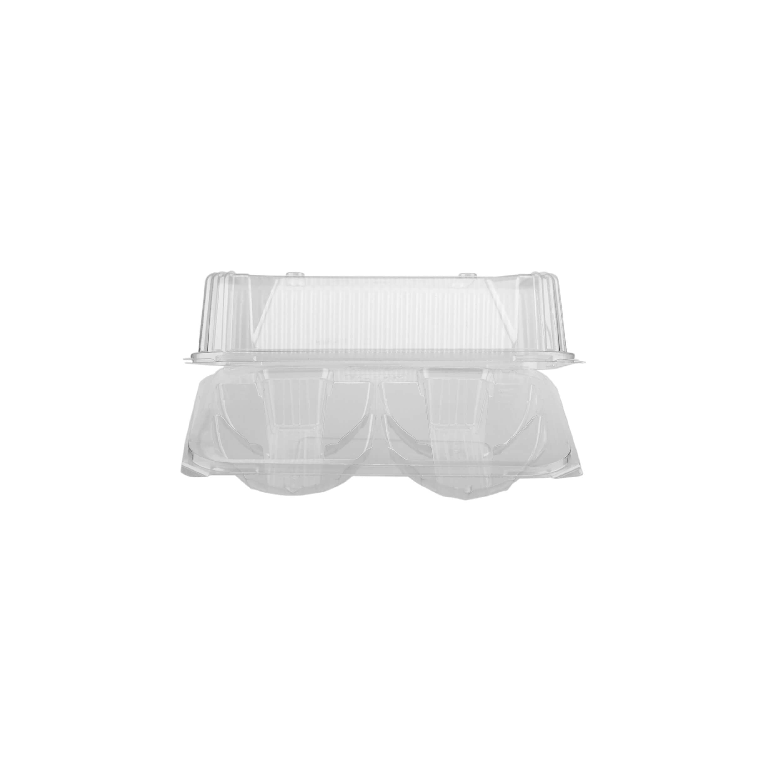 Clear 4- Donut Clamshell container - Hotpack Global