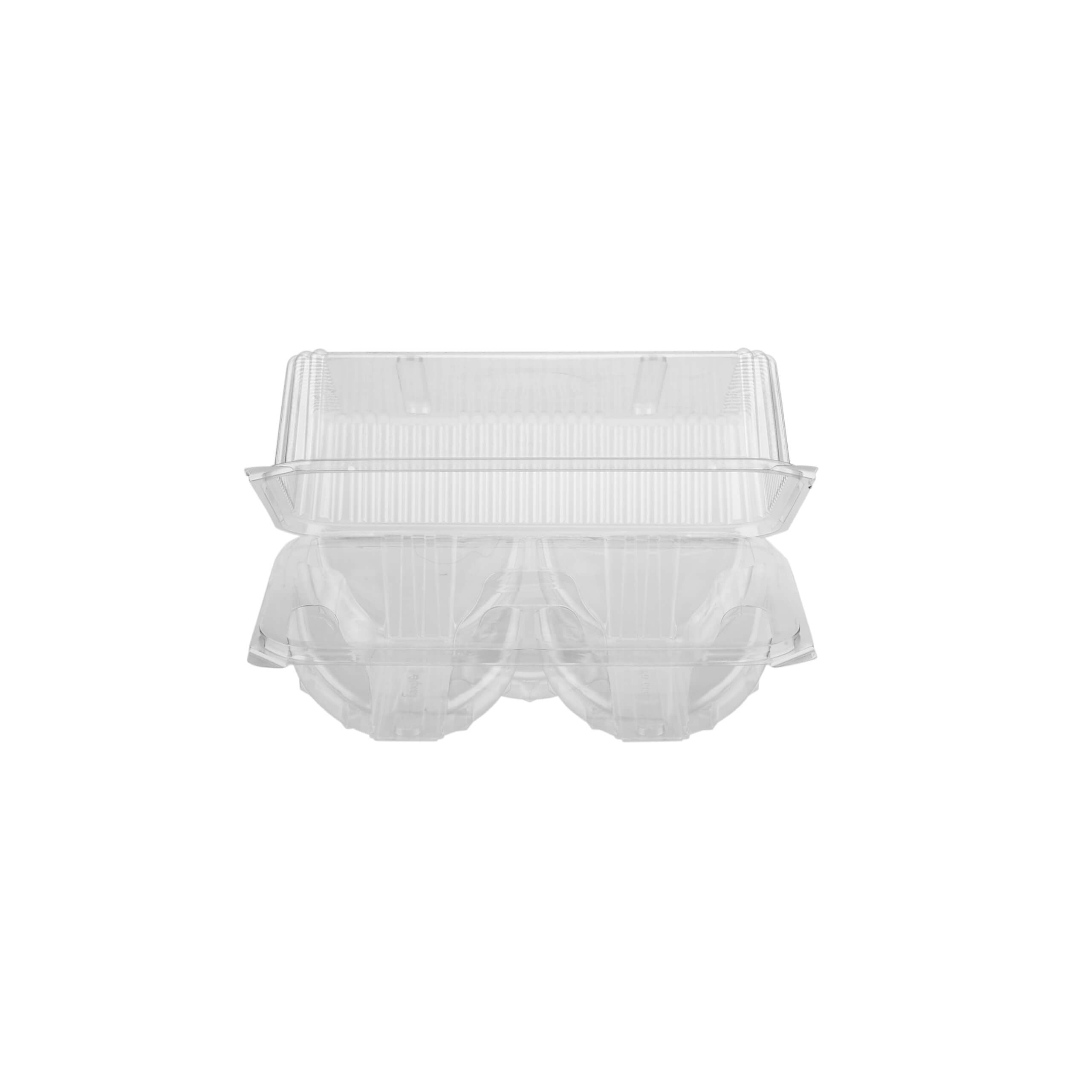 Clear Donut Clamshell container for 5 donuts - Hotpack Global