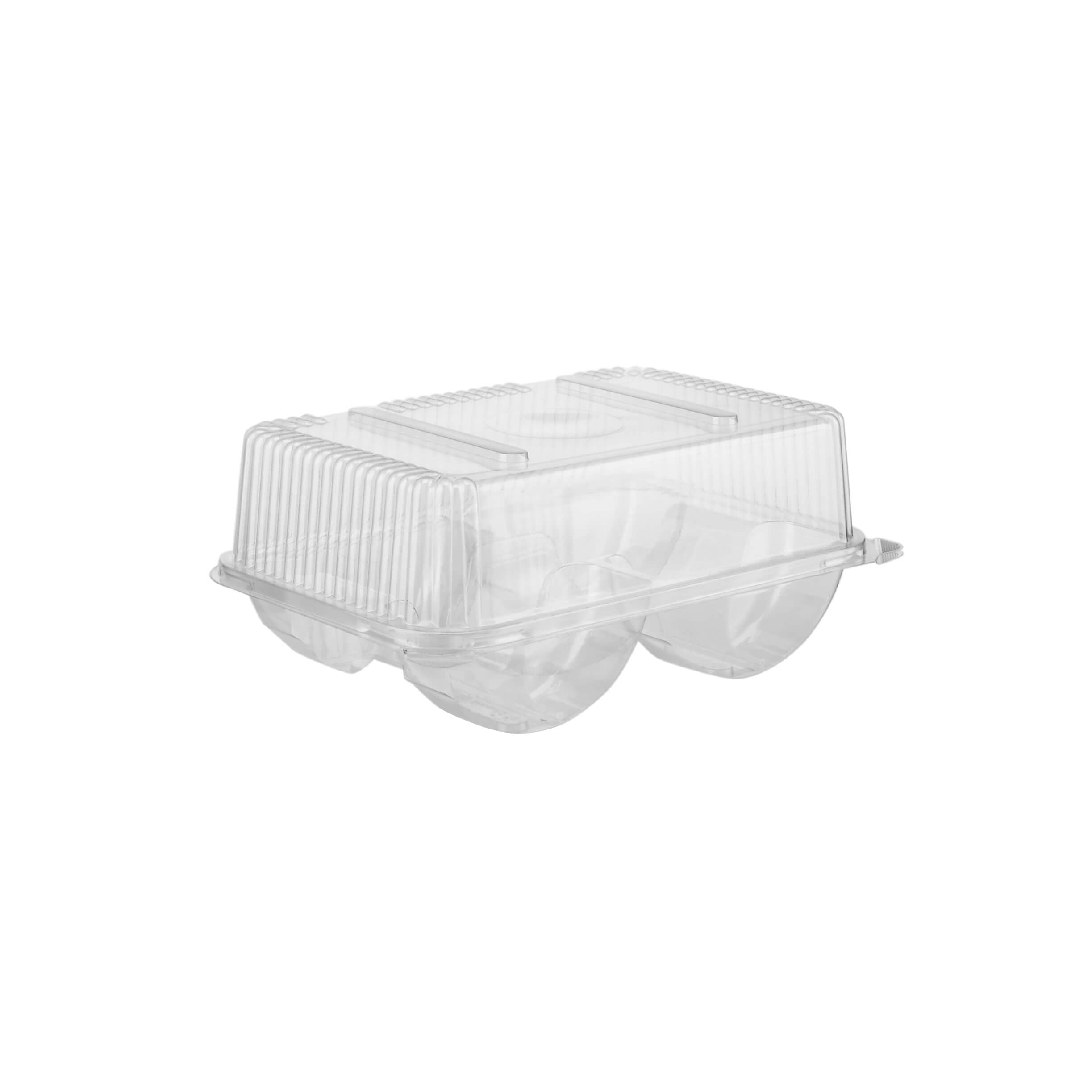 Clear Donut Clamshell container for 5 donuts - Hotpack Global