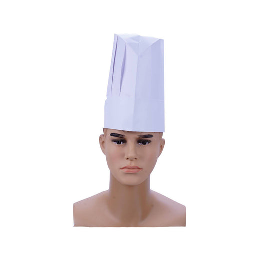Hotpack | Paper Chef Hat 10 inch Medium | 50 Pieces X 5 Packts - Hotpack Global