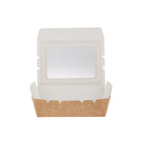 Kraft Brown Top Lunch Box with Window - Hotpack UAE