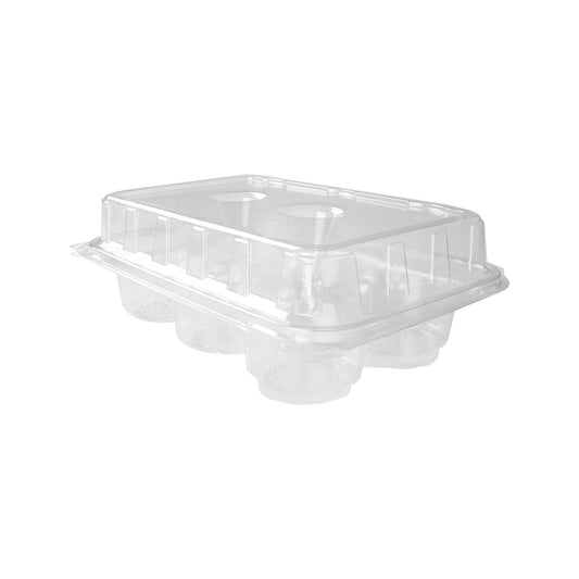 Hotpack Clear Pet Muffin Tray 6 Compartment - Hotpack Global