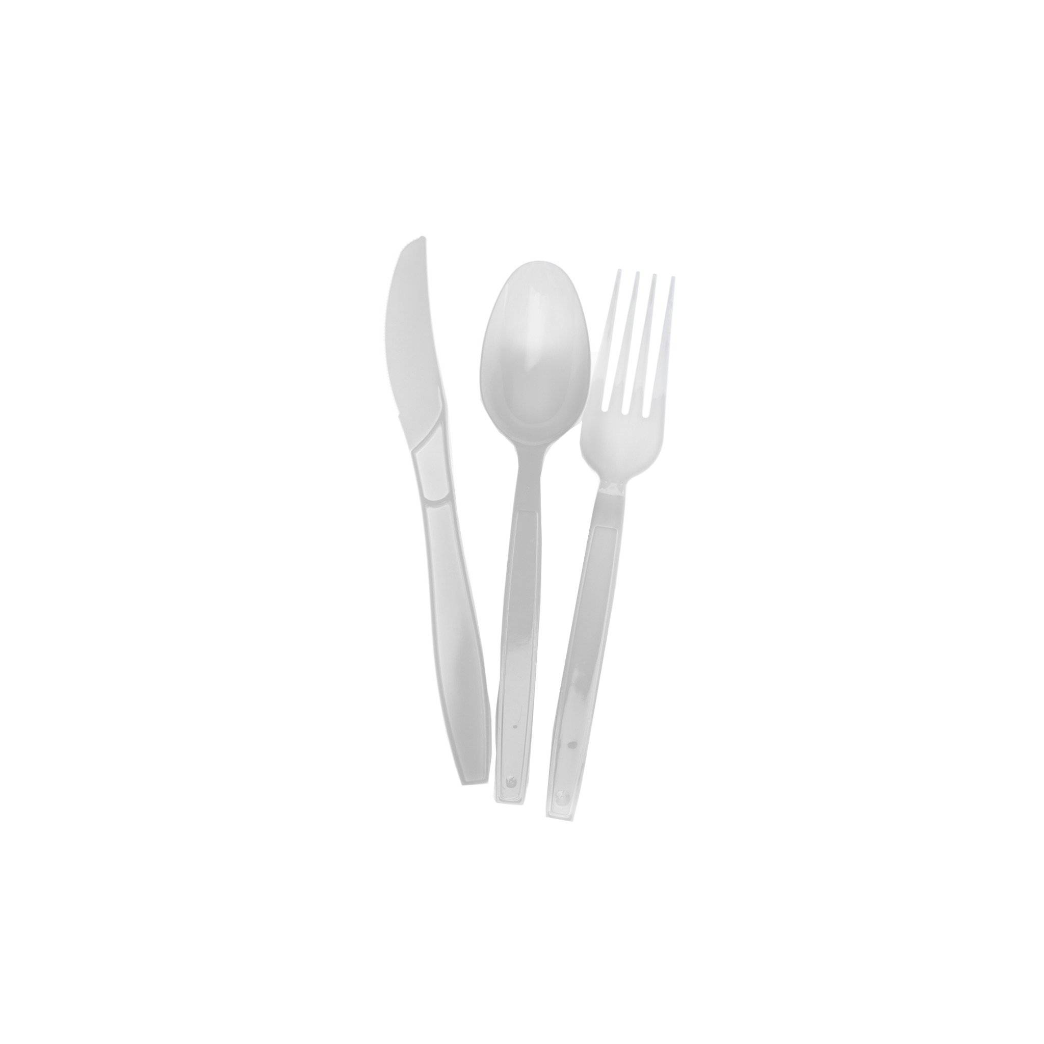 Hotpack | Heavy Duty White Cutlery Set (Spoon/Fork/Knife/Napkin) | 250 Pieces - Hotpack Global