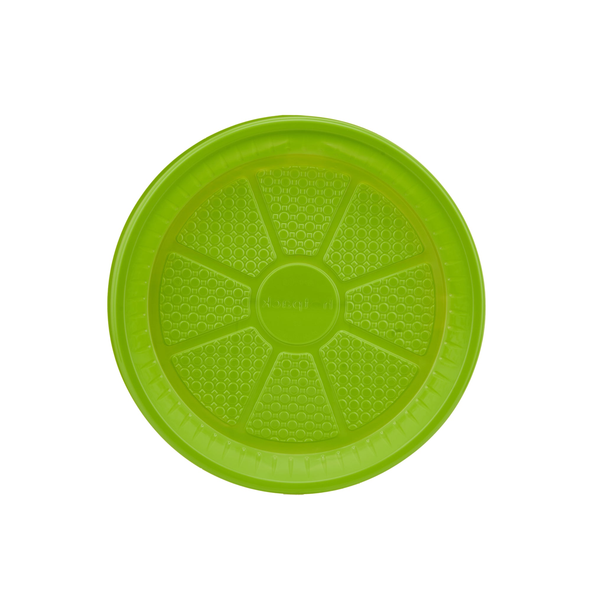 Green Colored Round Plastic Plate - Hotpack Global