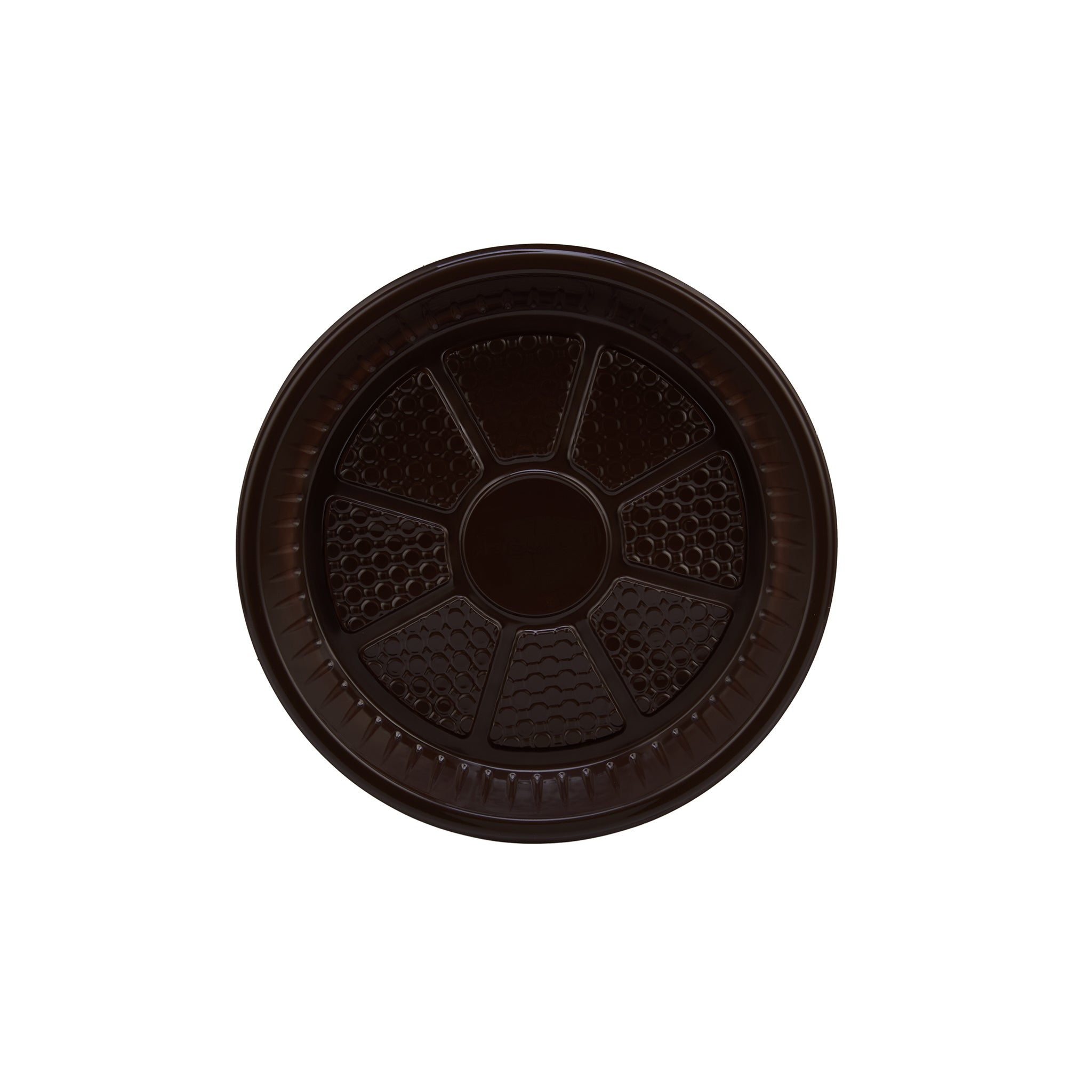 Black Colored Round Plastic Plate - Hotpack Global