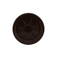 Brown Colored Round Plastic Plate - Hotpack Global