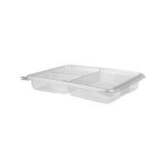 3- compartment Clamshell PET container - hotpackwebstore.com