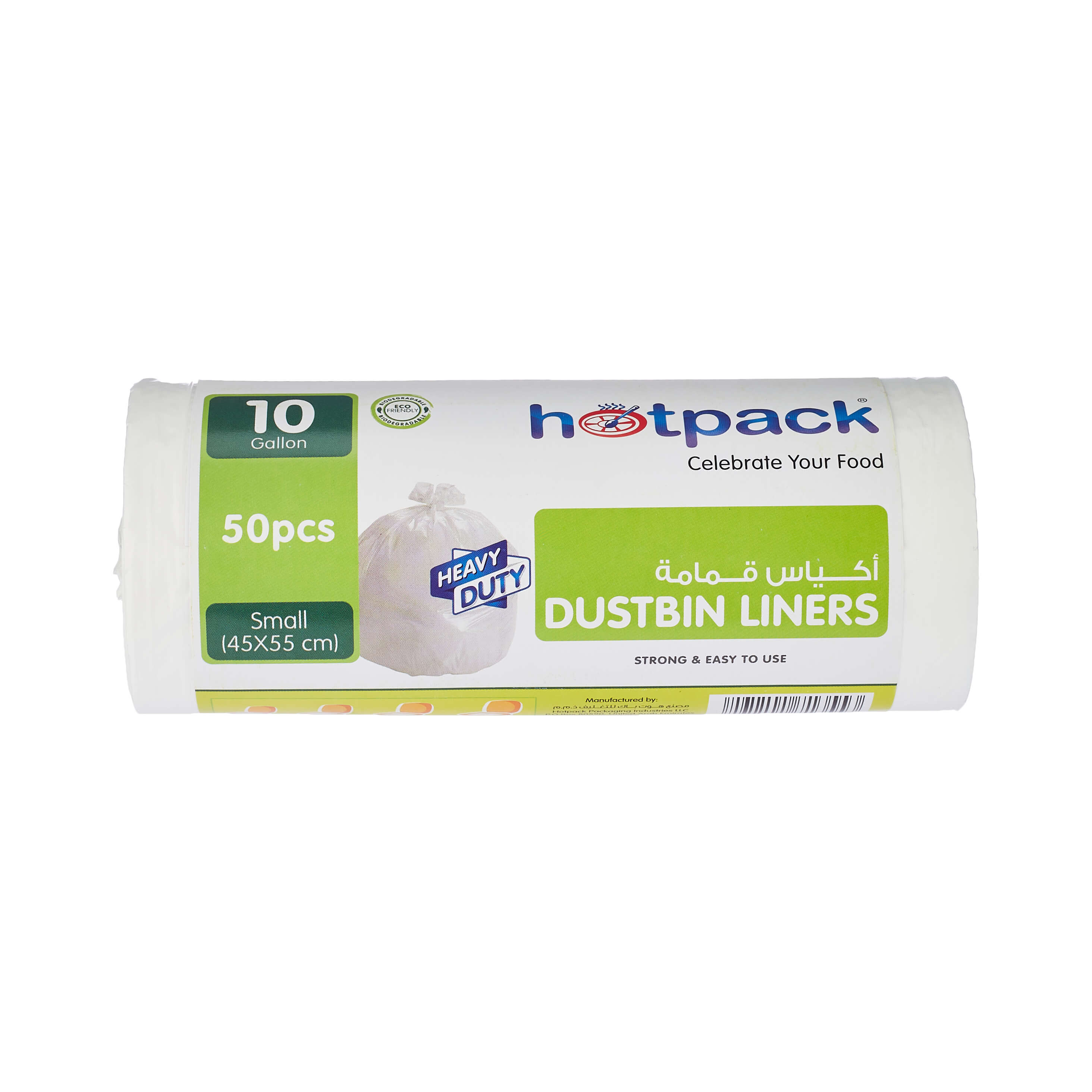 White Dust Bin Bag Roll 45*55 50 pcs - Hotpack Global