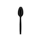 Heavy Duty Spoon Black disposable Plastic spoon Individually Wrap 500 Pieces - Hotpack Global