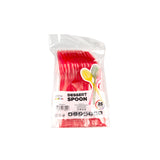 24 Pieces 17cm red Plastic Desert Spoons - Hotpack Global
